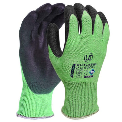 UCI PU500G Palm Coated Premium Cut Resistant Level 5 Gloves