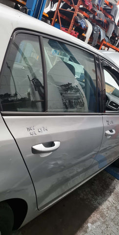 VW GOLF MK6 5 DOOR REAR LEFT SIDE BARE PANEL DOOR IN SILVER LY7W