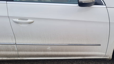 VW PASSAT CC FRONT RIGHT SIDE BARE PANEL DOOR WHITE LB9A