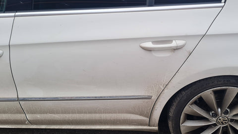 VW PASSAT CC REAR LEFT SIDE BARE PANEL DOOR WHITE LB9A