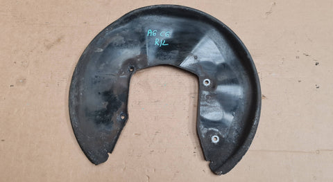 AUDI A6 C6 REAR LEFT SIDE BRAKE DISC PROTECTION PLATE 4F0615611