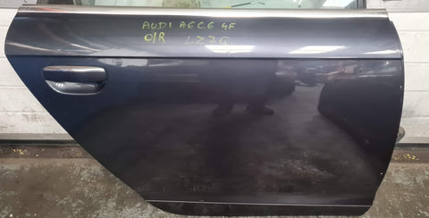 AUDI A6 C6 REAR RIGHT SIDE BARE PANEL DOOR IN GREY LZ7Q