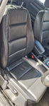 AUDI A6 C6 INTERIOR BLACK LEATHER SEATS WITH CARD DOOR N5W / NK