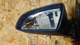 AUDI A4 B7 FRONT LEFT SIDE WING MIRROR IN BLUE LZ5C