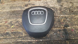 AUDI A6 C6 4 SPOKE MULTI FUNCTION DRIVER SIDE BLACK SRS AIRBAG 4F0880201S