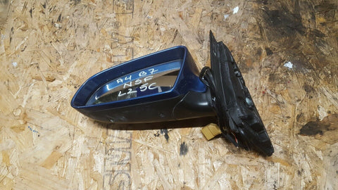 AUDI A4 B7 FRONT LEFT SIDE WING MIRROR IN BLUE LZ5C