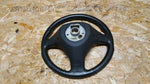 AUDI A4 B6 BLACK LEATHER STEERING WHEEL 8E0419091AS