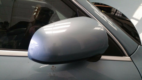 AUDI A6 C6 FRONT RIGHT SIDE  ELECTRIC FOLDING WING MIRROR IN BLUE LY5R