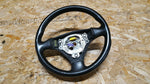 AUDI A4 B6 BLACK LEATHER STEERING WHEEL 8E0419091AS