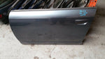 AUDI A6 C6 FRONT LEFT SIDE BARE PANEL DOOR IN BLUE LZ7R