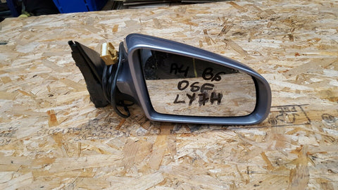 AUDI A4 B6 FRONT RIGHT SIDE WING MIRROR IN SILVER LY7H