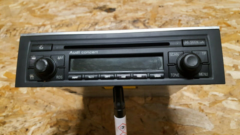 AUDI A4 B6 CONCERT RADIO CD PLAYER WITHOUT CODE 8E0035186L