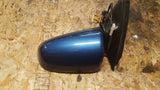 AUDI A4 B7 FRONT LEFT SIDE WING MIRROR IN BLUE LZ5C
