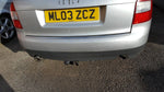 AUDI A4 B6 REAR BUMPER IN SILVER LY7W