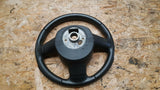 AUDI A3 8P 3 SPOKE BLACK LEATHER STEERING WHEEL 8P0419091CK