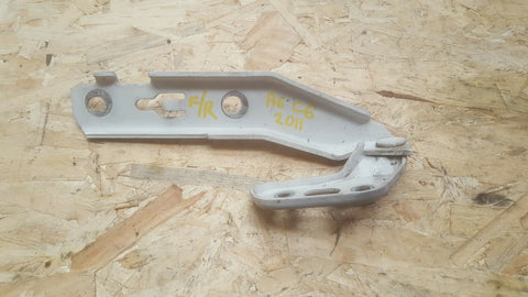 AUDI A6 C6 FRONT RIGHT SIDE BONNET HINGE IN WHITE 4F0823302